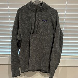 Patagonia Charcoal Heather Quarter-Zip Fleece